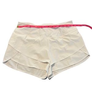 White Calia Size M petal running shorts